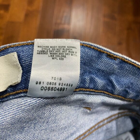 Levi's 550 Relaxed Loose Fit Vintage Y2K 2005 Blue Denim Jeans Mens Size 38 x 32 - Picture 7 of 10